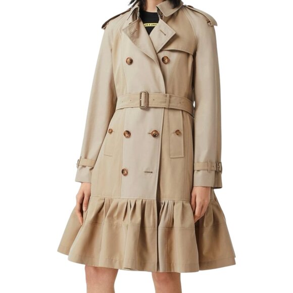 NWT BURBERRY Clayhall cotton gabardine trench coat - Picture 4 of 6